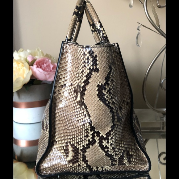 PRADA Python BN2619 Pitone Lucido Roccia Bag - Picture 3 of 13